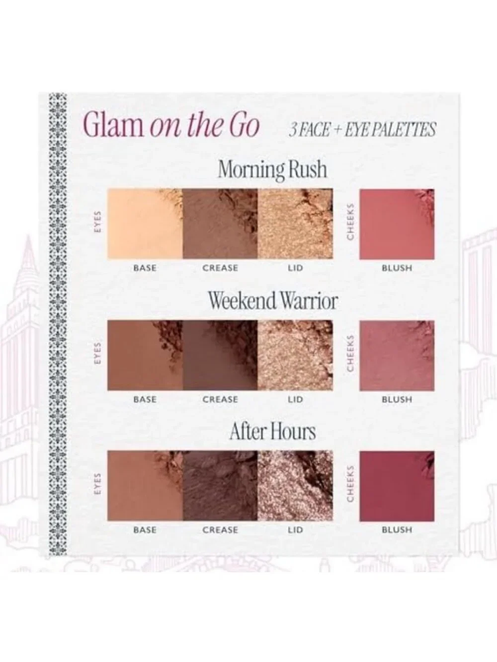 Travel-Friendly Eyeshadow & Blush Palette Set - Versatile Makeup for All